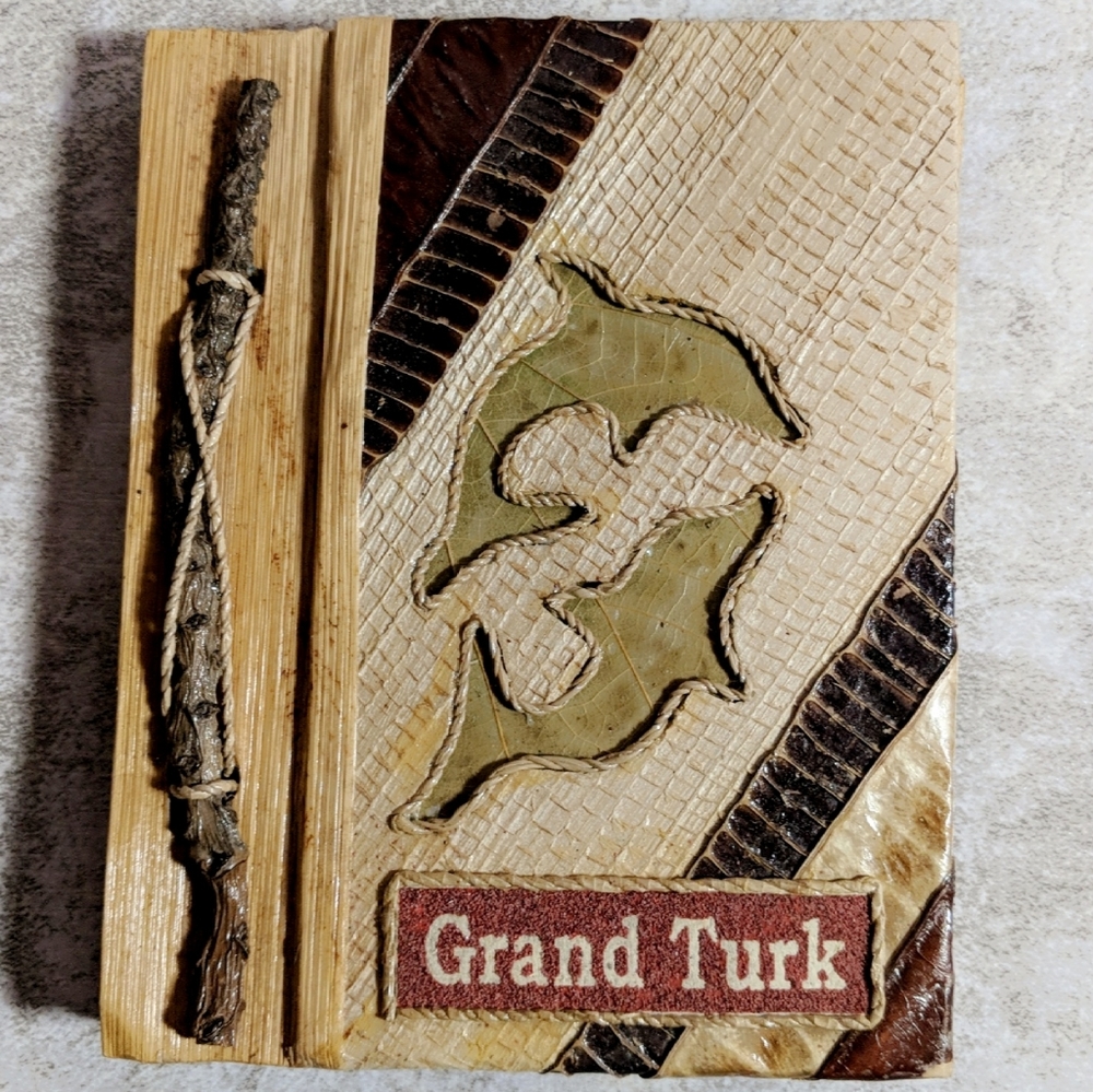 Grand Turk Natural Leaf Mini Notebook
